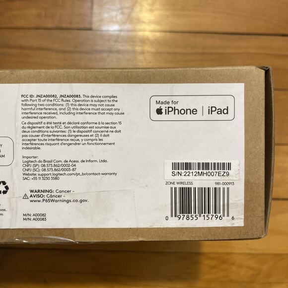 Logitech Zone Wireless Bluetooth Headset 981-000913 - Picture 4 of 4